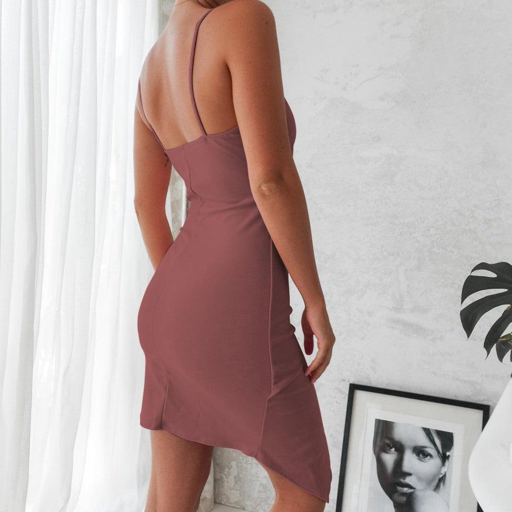 Adalene Wrap Dress - Mauve-Adalene Wrap