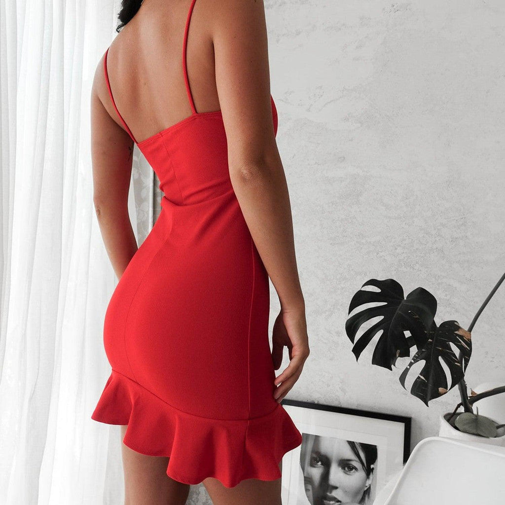 Hampton Dress - Red-Clothing