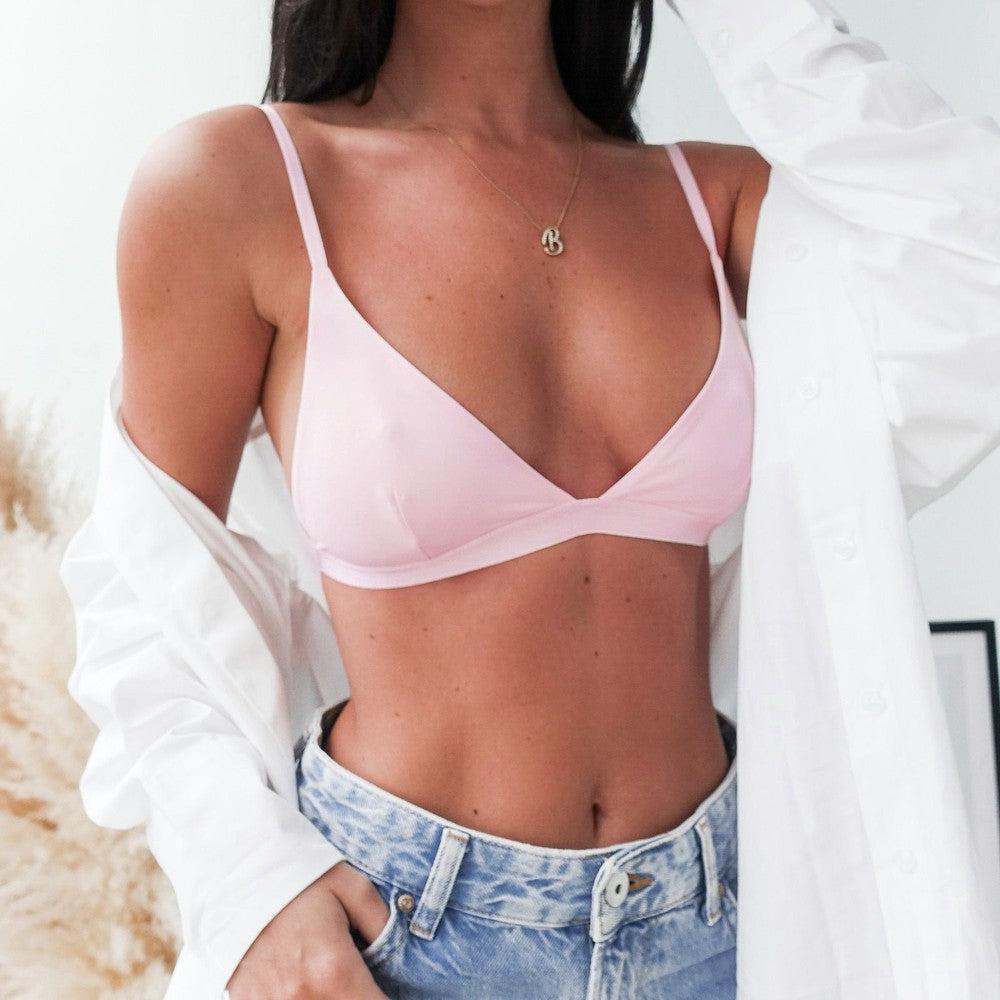 Seamless Bralette- Light Pink-Bralette