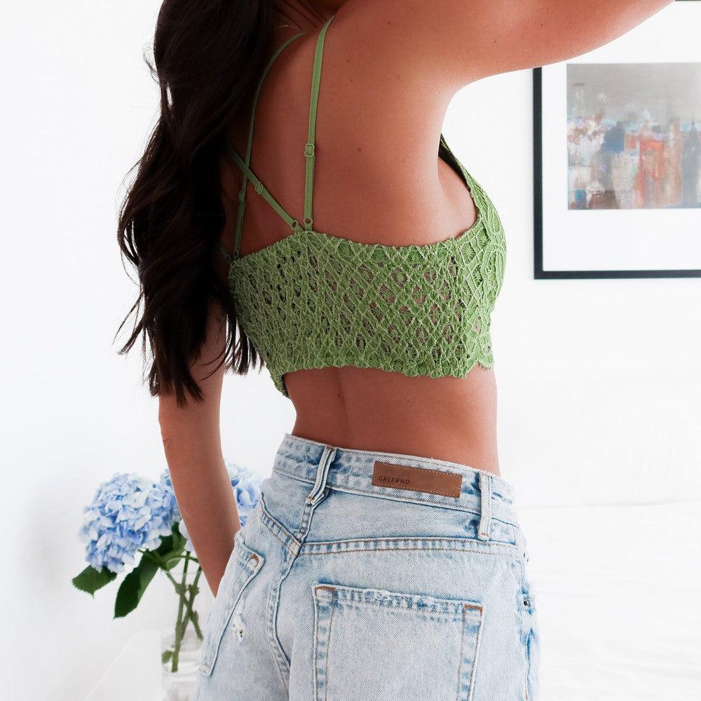 Taylor- Avocado-Bralette