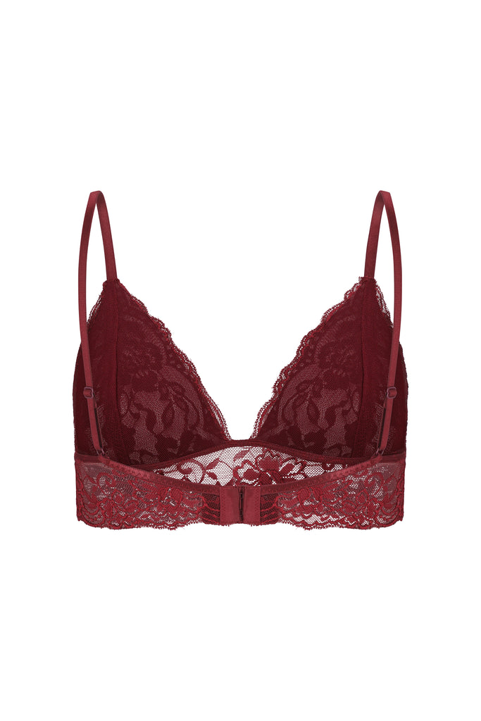 Michelle Bralette - Burgundy-Love Loren